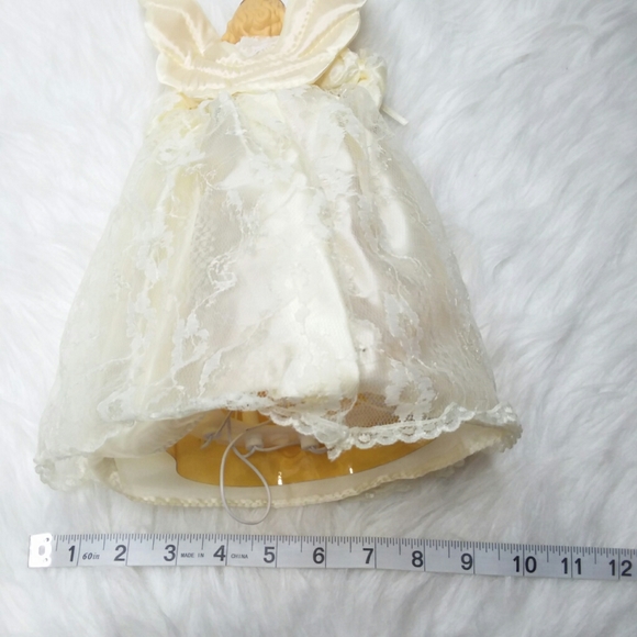Vintage Angel Christmas Tree Topper Lighted Lace - Picture 12 of 15